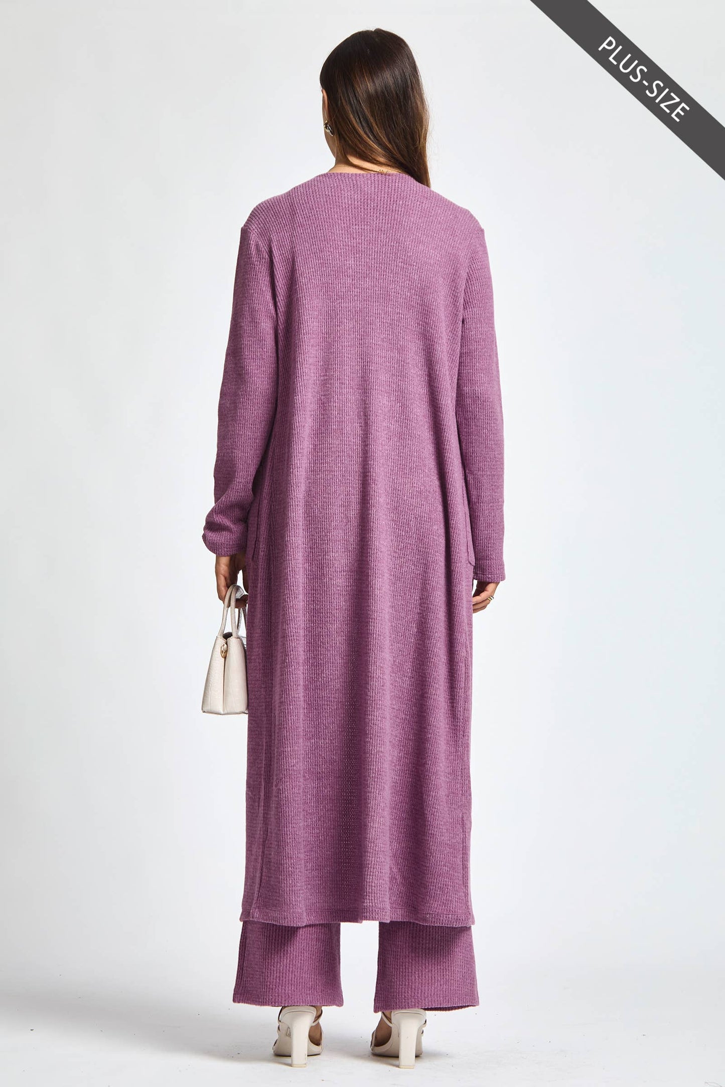 Dear Scarlett - PLUS SIZE Thermal Sleeveless Tank + Cardigan + Relaxed Pants