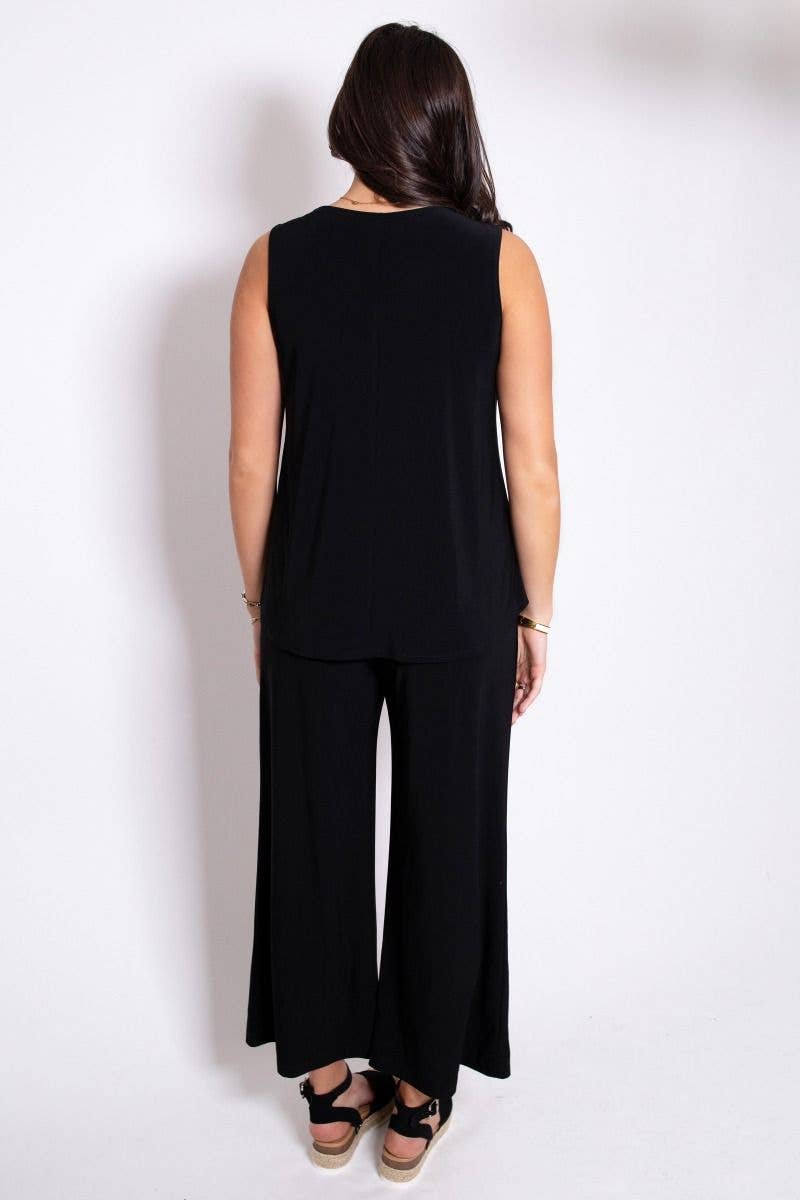 Breezy Solid Summer Two-Piece Set