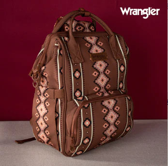 MONTANA WEST WRANGLER ALL OVER AZTEC DUAL SIDED BACKPACK