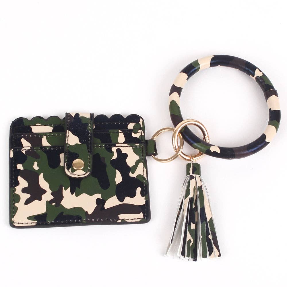 Bangle/Key-Chain/Wallet w/ ID Wind: Feather