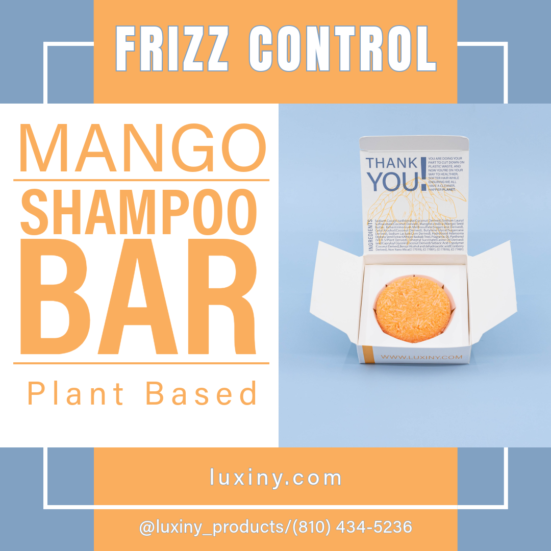 Luxiny Shampoo Bar - Mango - Frizz Control - Natural Mango Butter