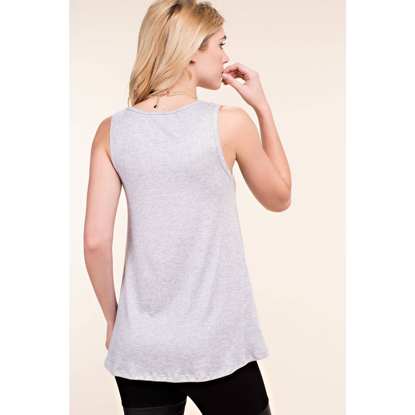 VOCAL - TANK TOP SLEEVELESS WITH STONES