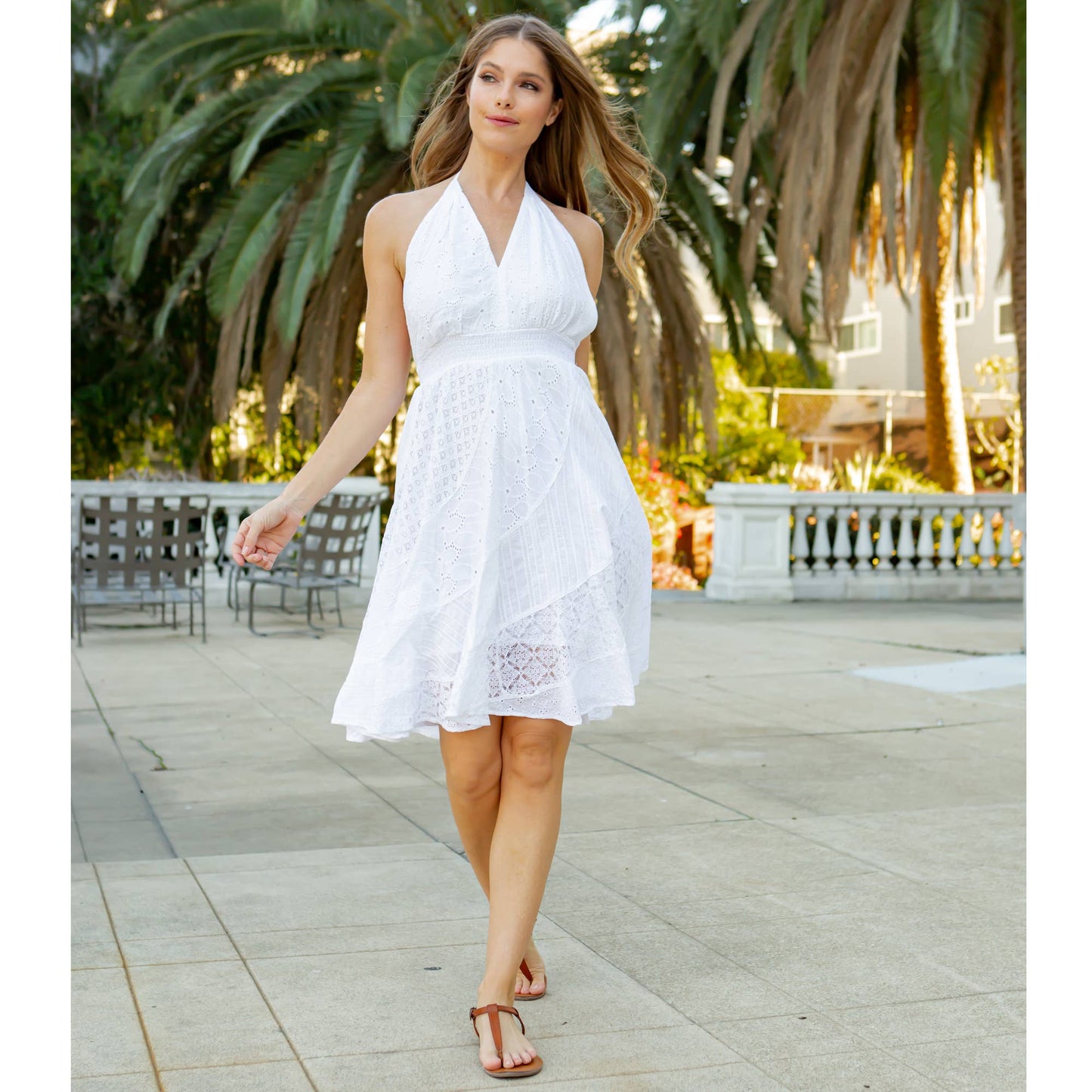 Halter Neck Babydoll Dress