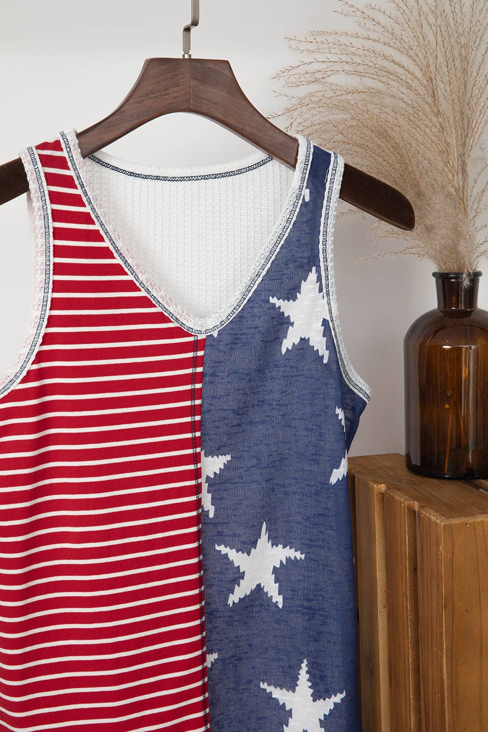 Aapparella - Women American Flag Stars & Stripes Print Tank Top | S-XL