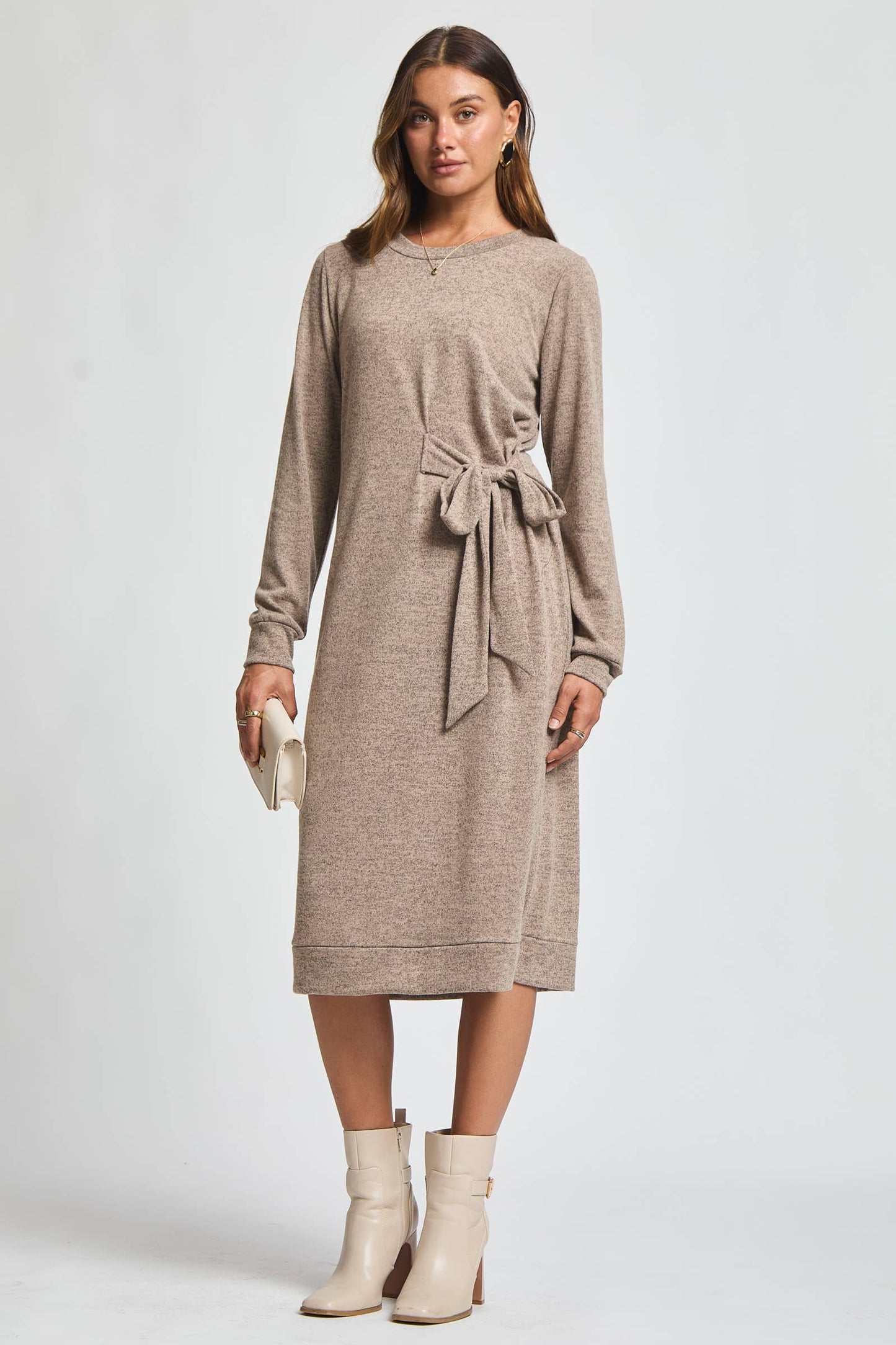 Hacci Knit Tunic Dress