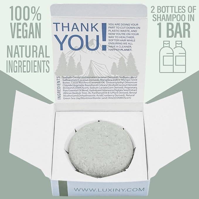 Luxiny Products - Luxurious Bath and Body - Luxiny Tea Tree Mint Solid Shampoo Bar | Scalp Health