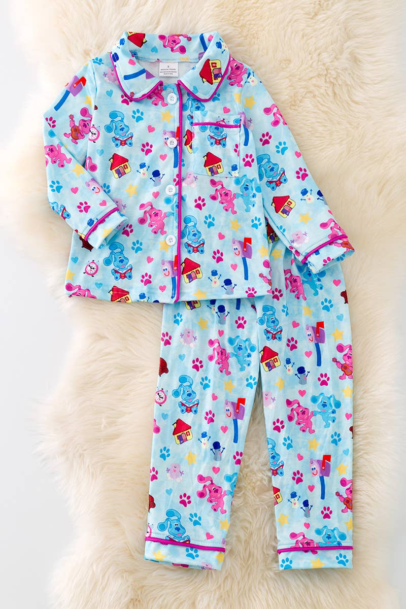 Pup printed pajamas set. PJG40154