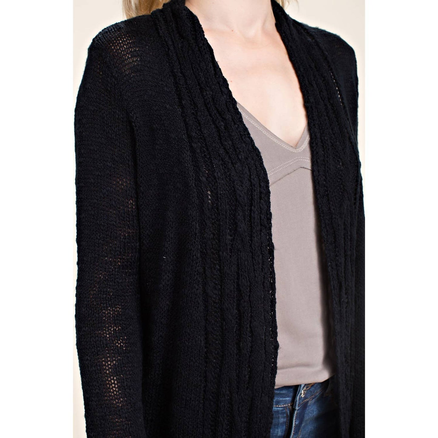 KNIT SWEATER CARDIGAN