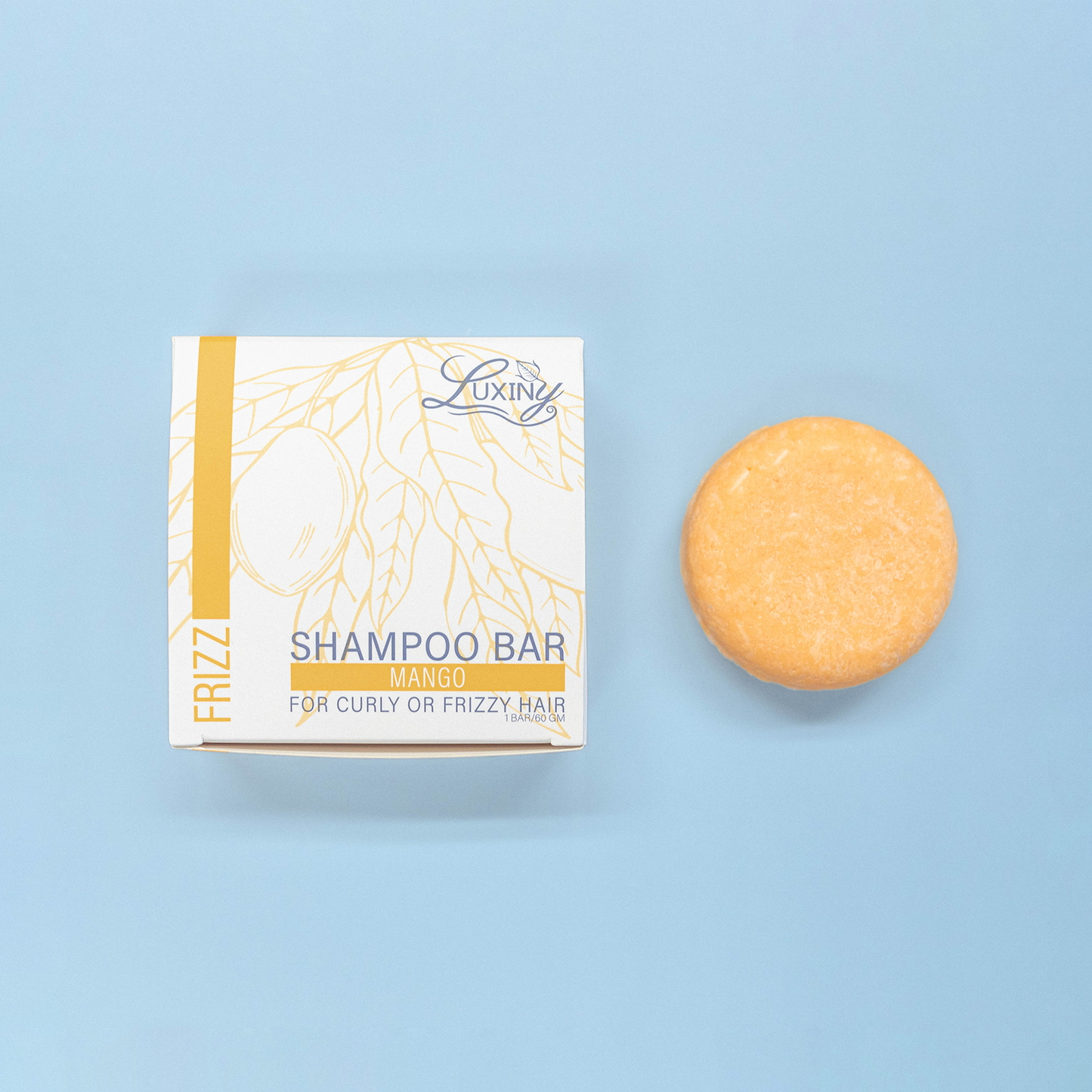 Luxiny Shampoo Bar - Mango - Frizz Control - Natural Mango Butter