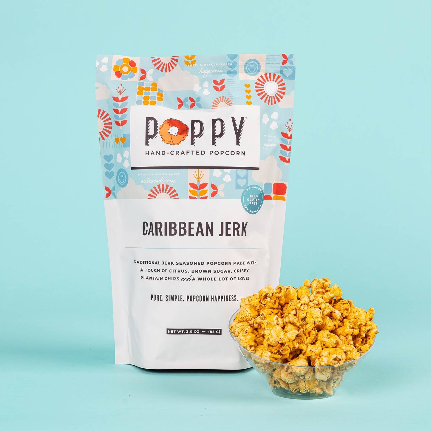 Poppy Hand-Crafted Popcorn - Caribbean Jerk Popcorn