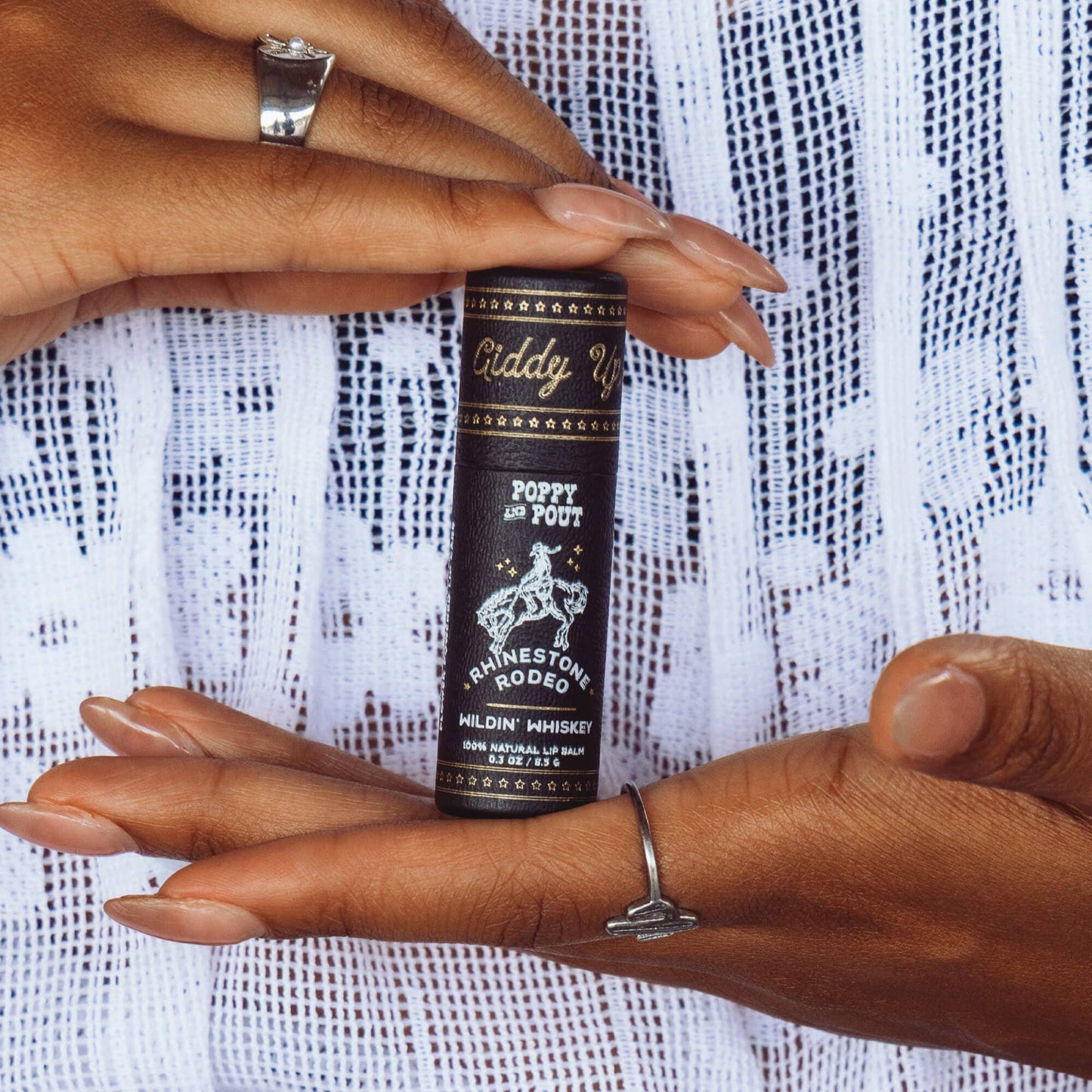 Poppy & Pout - Lip Balm, Rhinestone Rodeo, Wildin' Whiskey