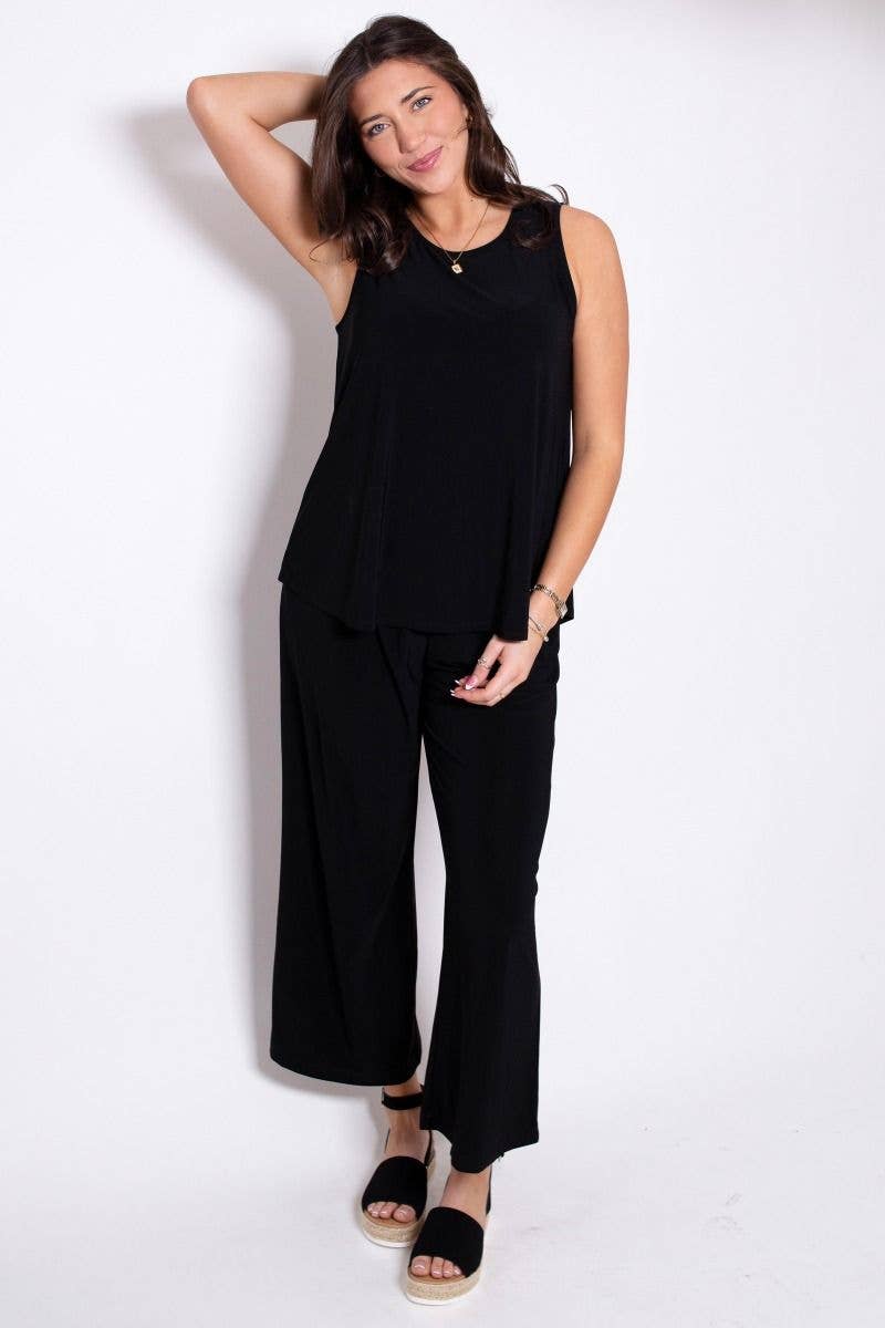 Breezy Solid Summer Two-Piece Set