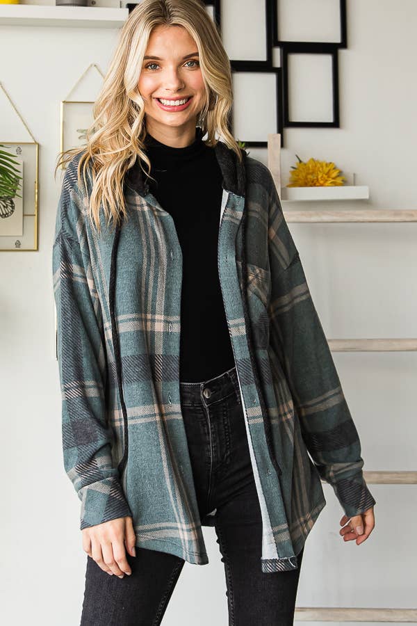 SOFT PLAID SHACKET