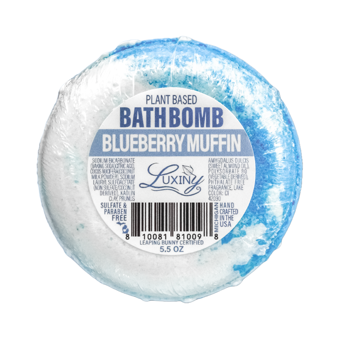 Luxiny Products - Luxurious Bath and Body - Bath Bomb | Donut Shaped Bath Bomb | Blueberry Muffin