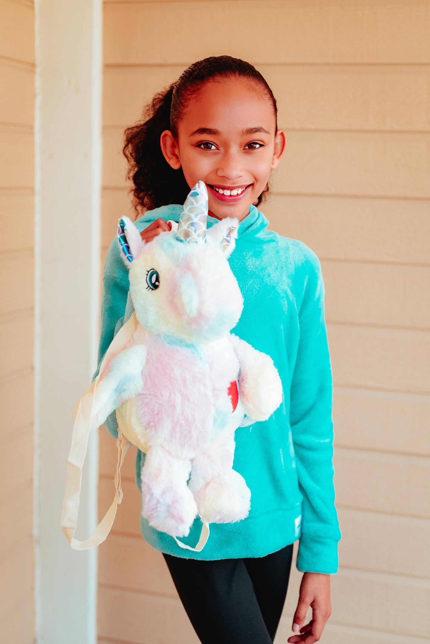 Plushie Heart Unicorn Backpack - Blue 🦄