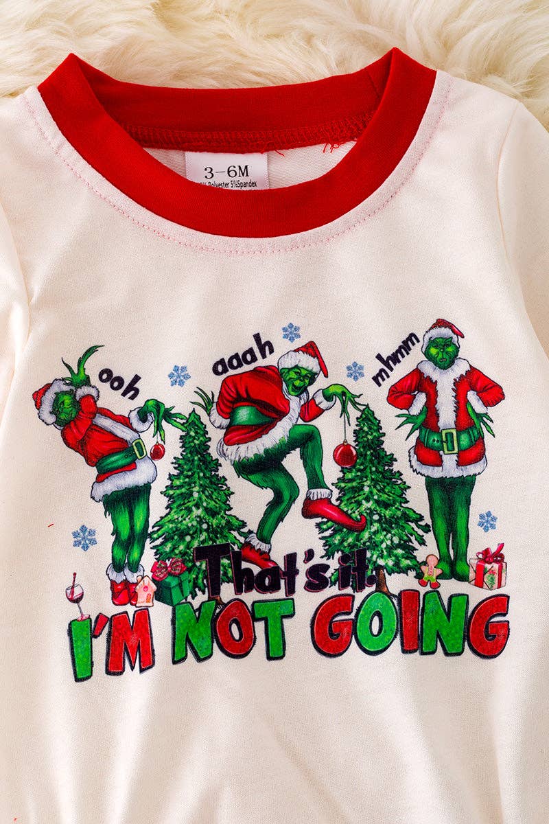 "That is it I'm not going" Christmas character bodysuit.RPG40173