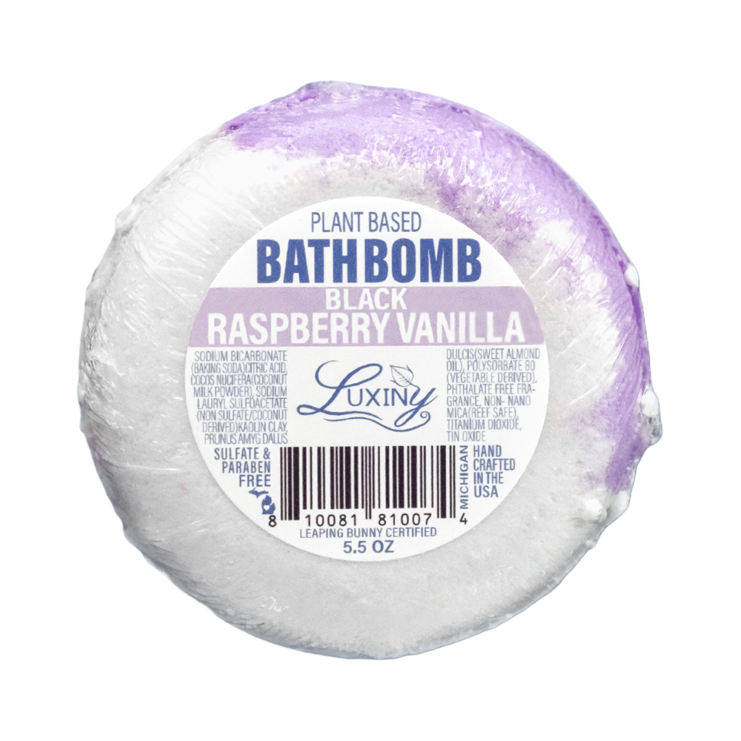 Luxiny Products - Luxurious Bath and Body - Bath Bomb | Donut Shaped Bath Bomb | Black Raspberry Vanilla