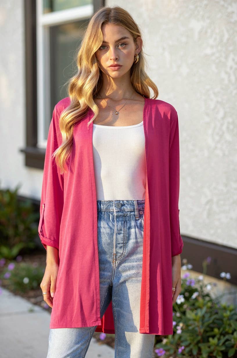 Open Front Cardigan