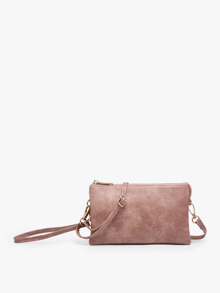 Riley Monogrammable 3 Compartment Crossbody/Wristlet