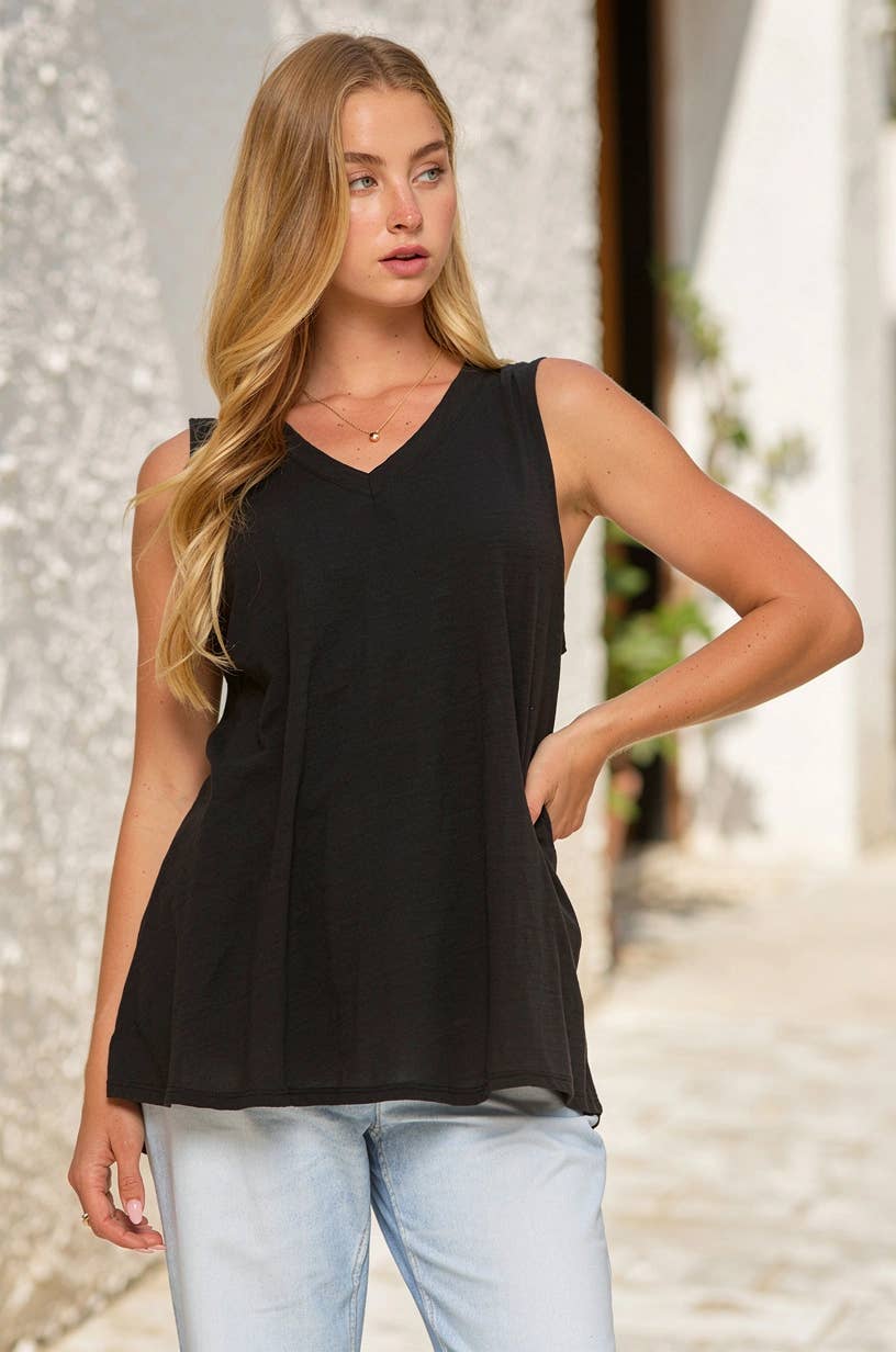 V-Neck Cotton Top
