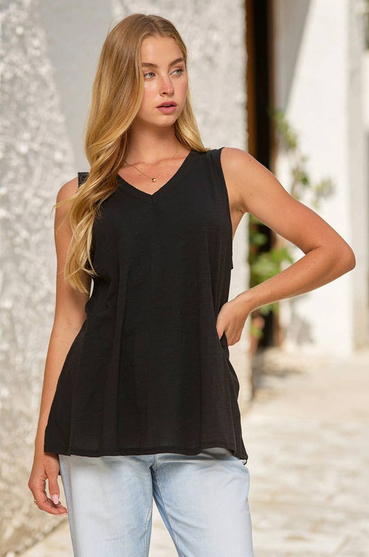 V-Neck Cotton Top