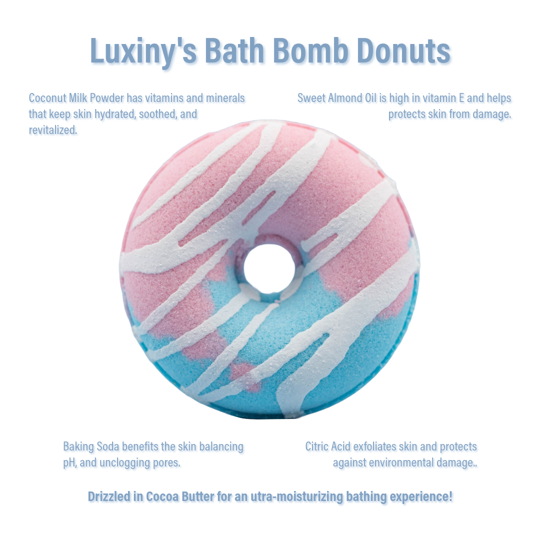 Luxiny Products - Luxurious Bath and Body - Bath Bomb | Donut Shaped Bath Bomb | Cotton Candy