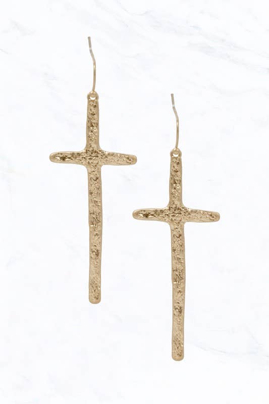 Suzie Q USA - Cross Drop Earrings
