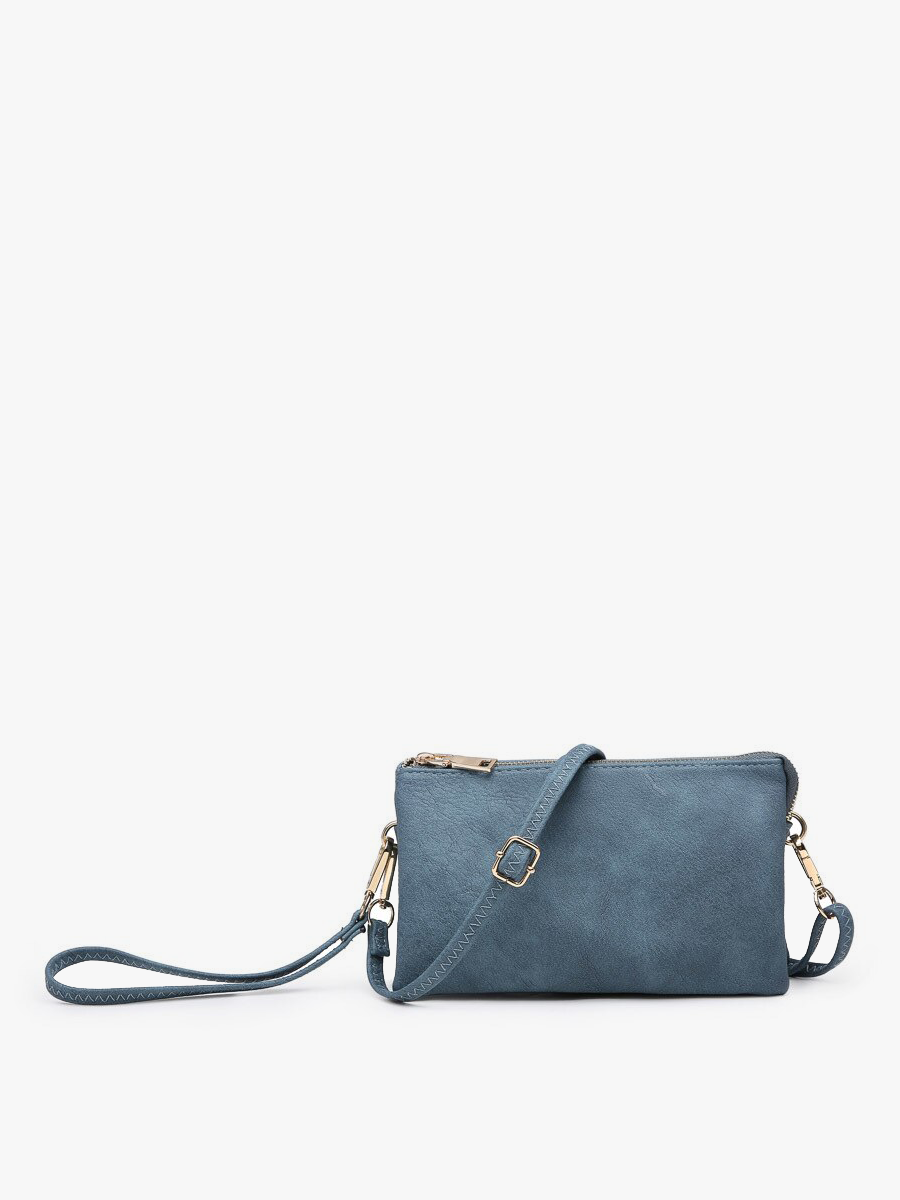 Riley Monogrammable 3 Compartment Crossbody/Wristlet