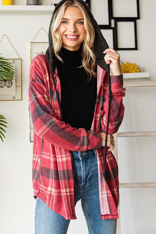 SOFT PLAID SHACKET