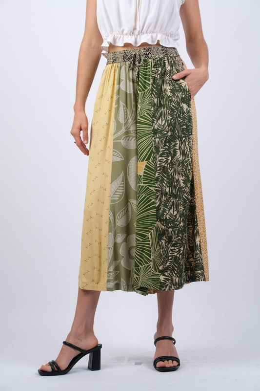 Patchwork Hippie Jungle Dream Palazzo Pants