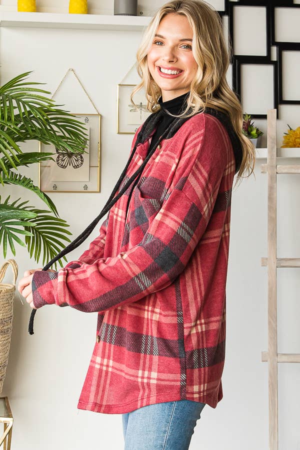 SOFT PLAID SHACKET