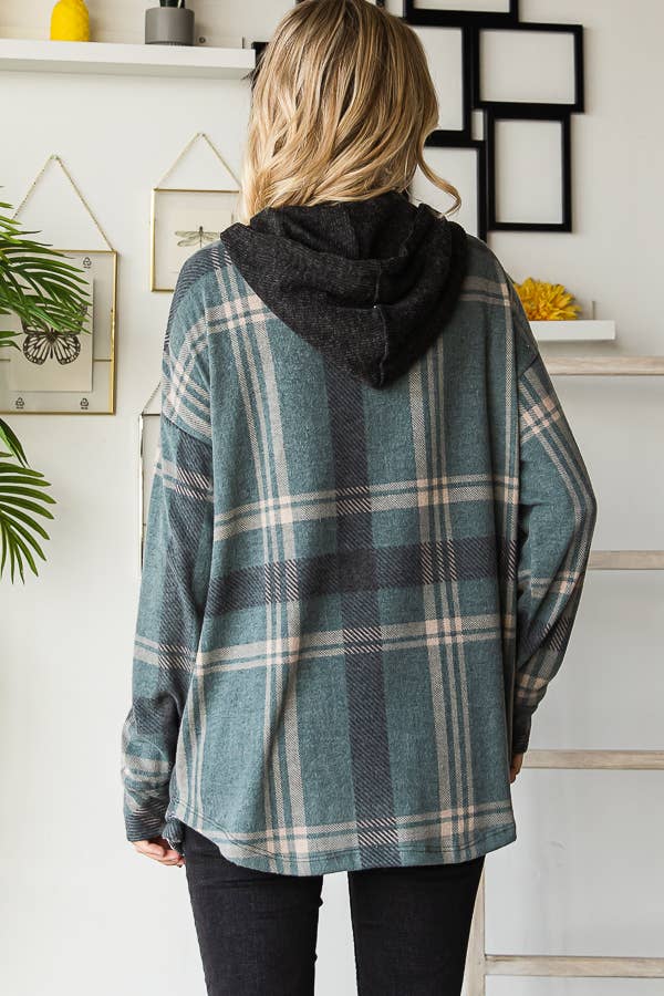 SOFT PLAID SHACKET