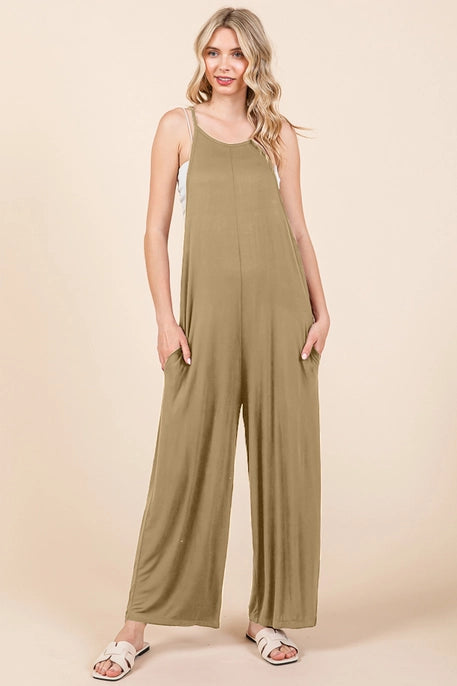 Culture Code relax fit wide leg jumpsuit