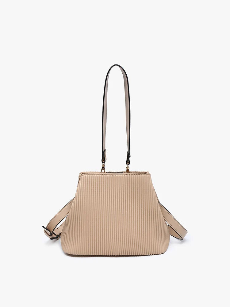 Dove Vegan Pleated Satchel