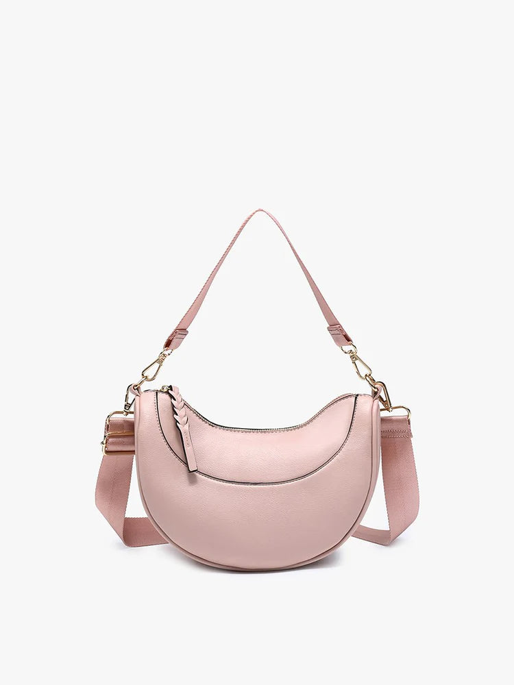 Monica Vegan Half-Moon Crossbody