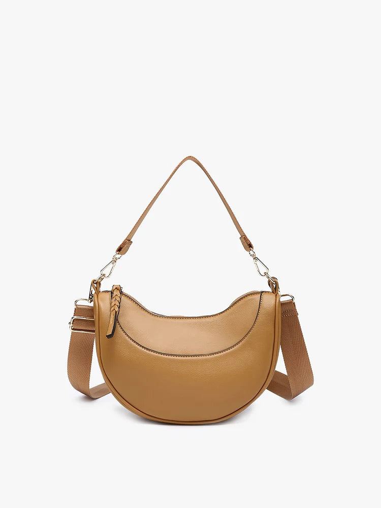 Monica Vegan Half-Moon Crossbody