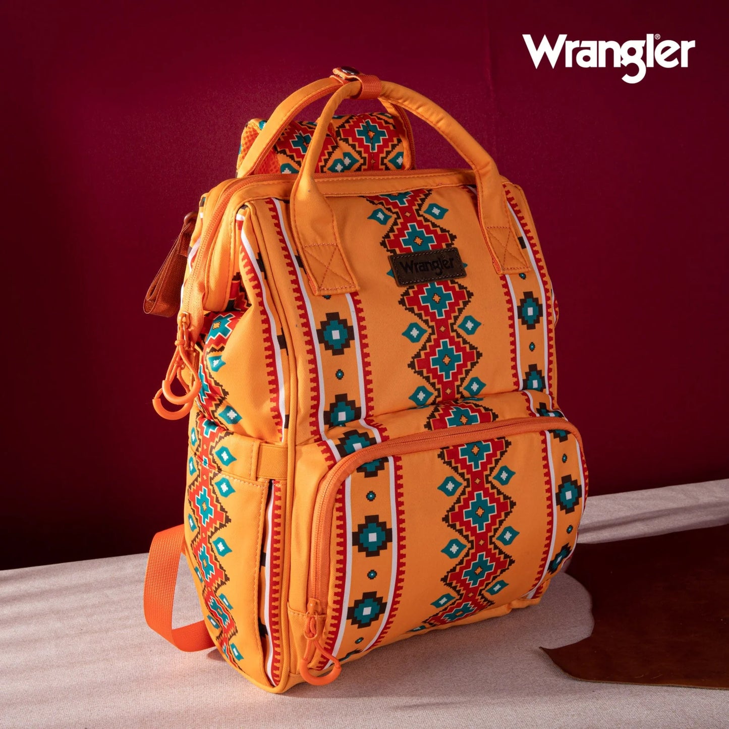 MONTANA WEST WRANGLER ALL OVER AZTEC DUAL SIDED BACKPACK