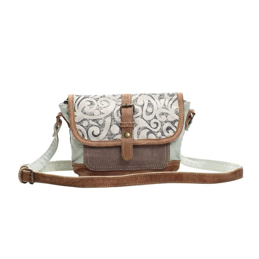 LEAF PRINT SMALL & CROSS BODY BAG