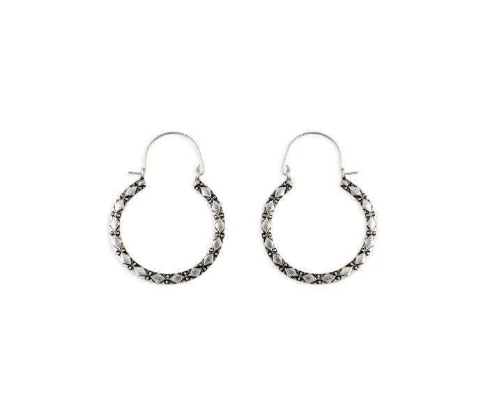 Colette Silver Hammered Earrings