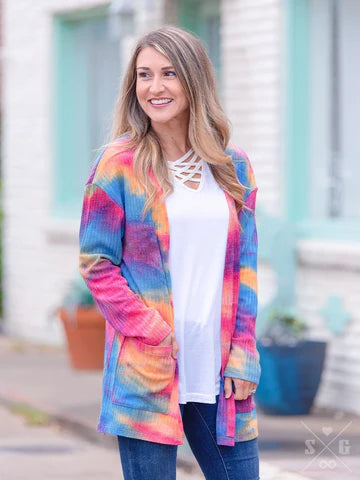 Tie dye cardigan
