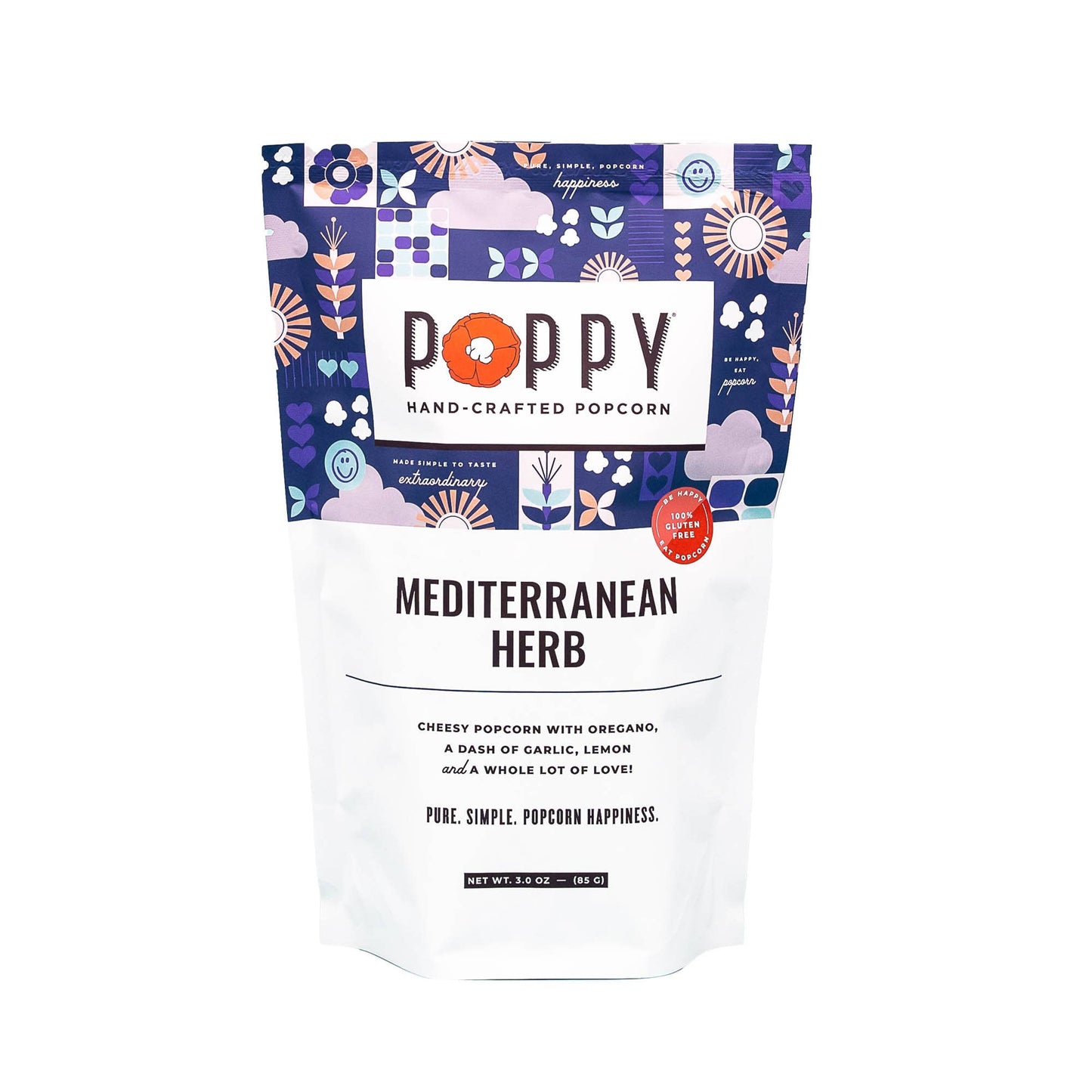 Poppy Hand-Crafted Popcorn - Mediterranean Herb Popcorn