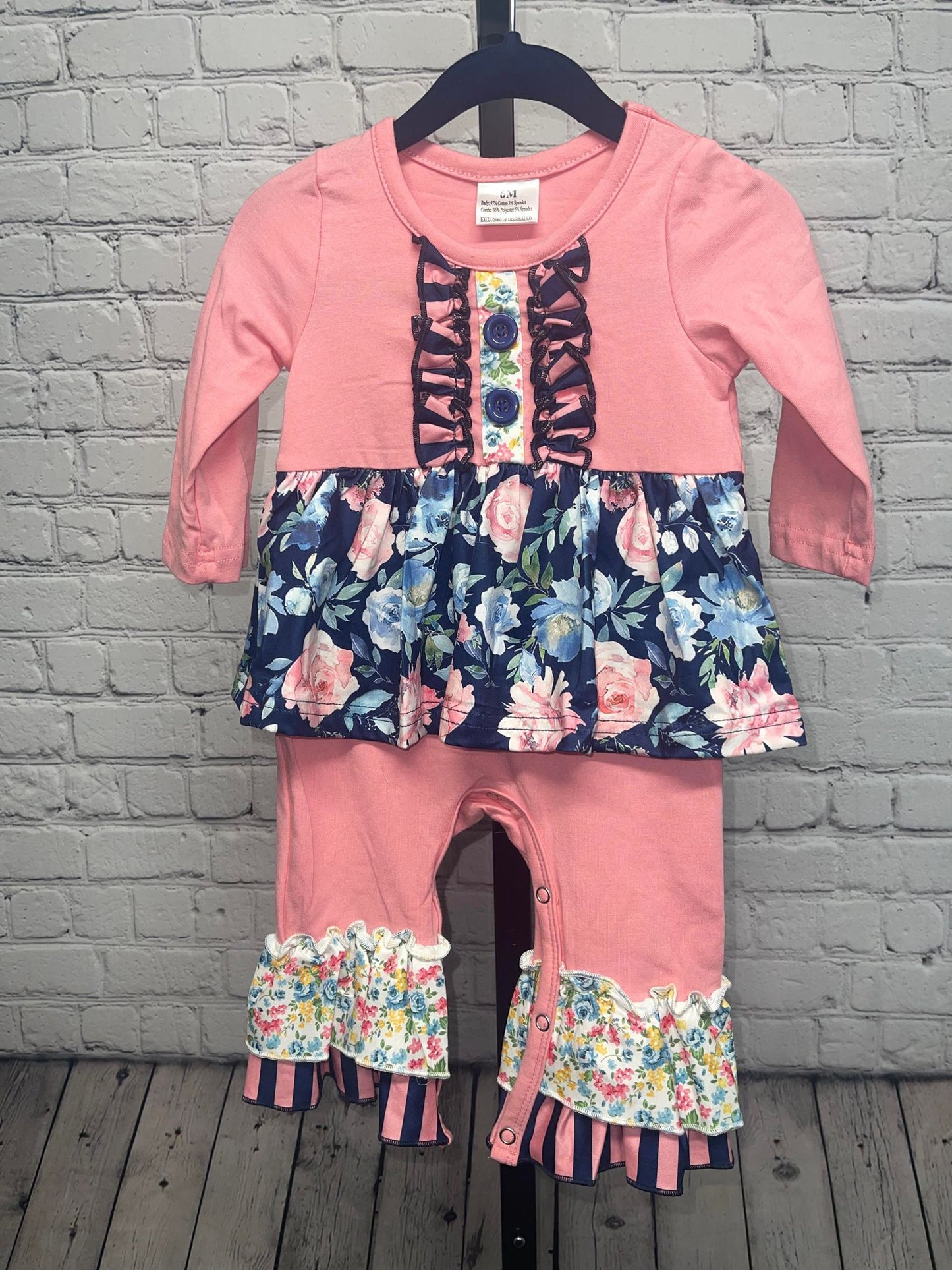 Clearance Kids Romper - Pink floral