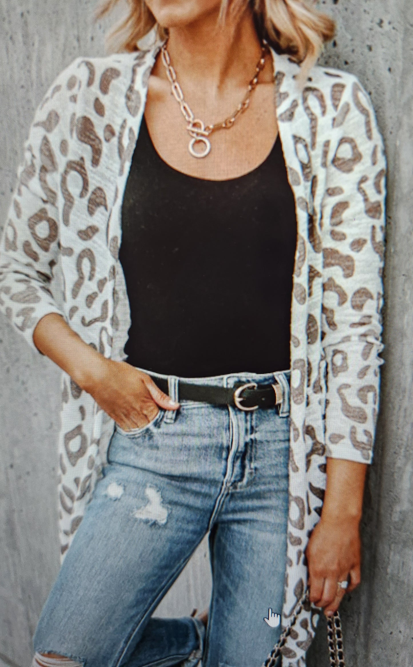 Light weight leopard print cardigan