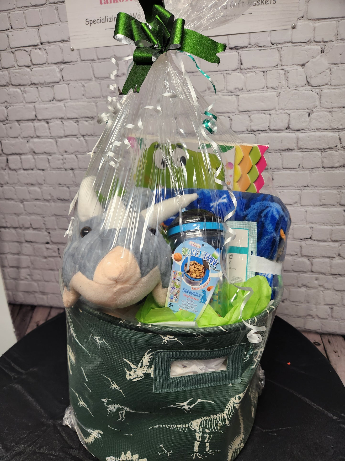 Dinosaur Stuffed basket