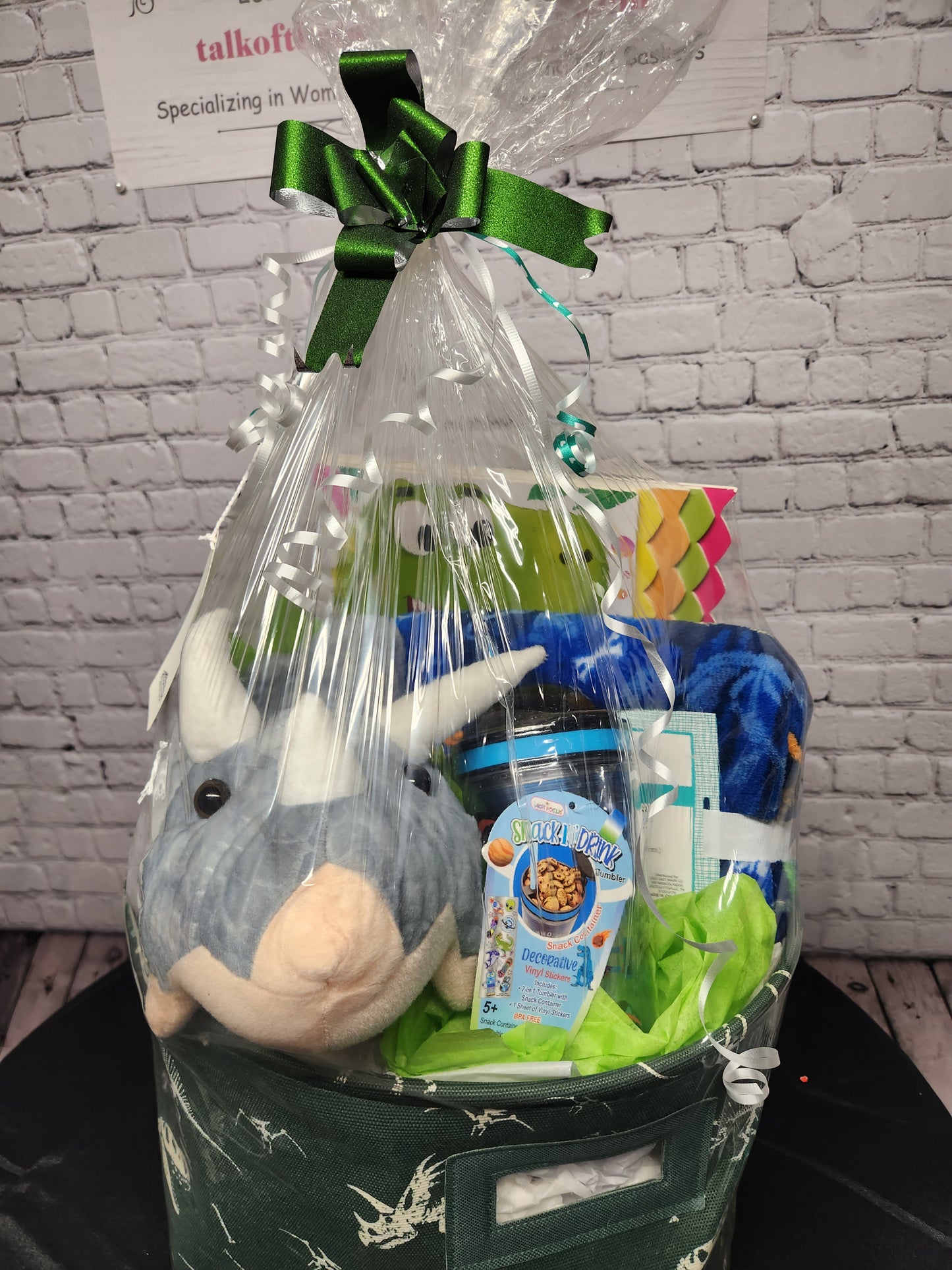 Dinosaur Stuffed basket