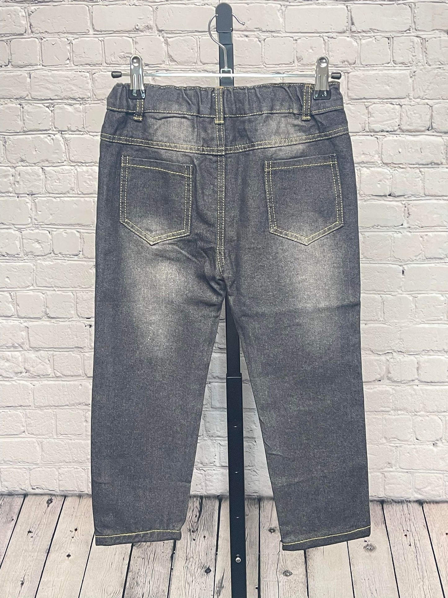 Boys Denim Pants - Black distressed