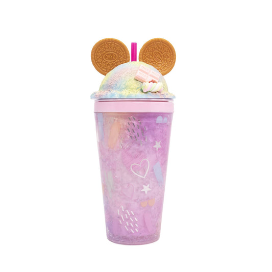 Cookie Mouse Ear Sweets Rainbow Tumbler - 16 Oz: Pink