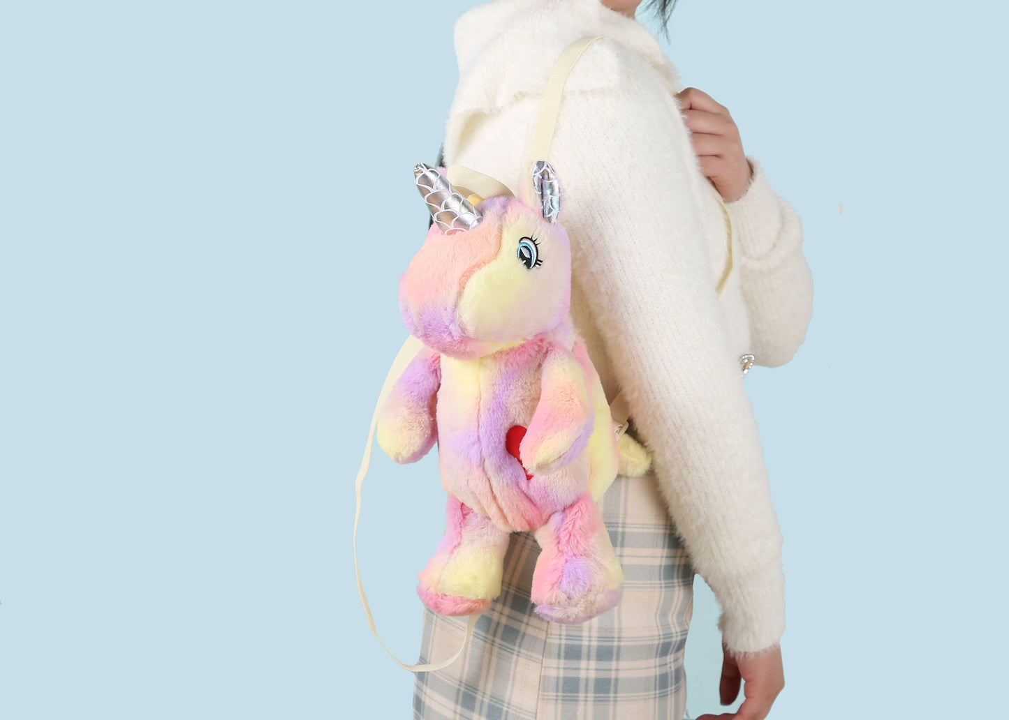 Plushie Heart Unicorn Backpack - Pink 🦄