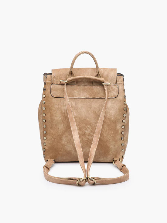 Jen & Co. Handbags ( Bex Distressed  Backpack)