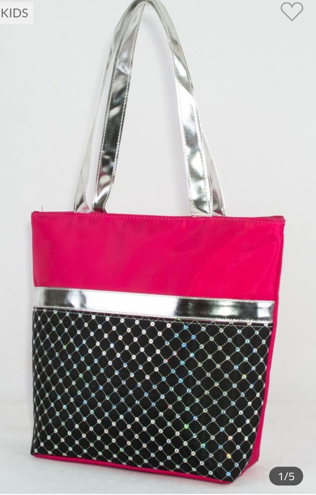 TOTE BAG WITH SEQUIN QUILTED PATTERN